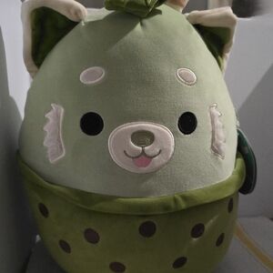 Squishmallows Hybrid Sweet Squad, Eitan, The Matcha Boba Red Panda plush toy